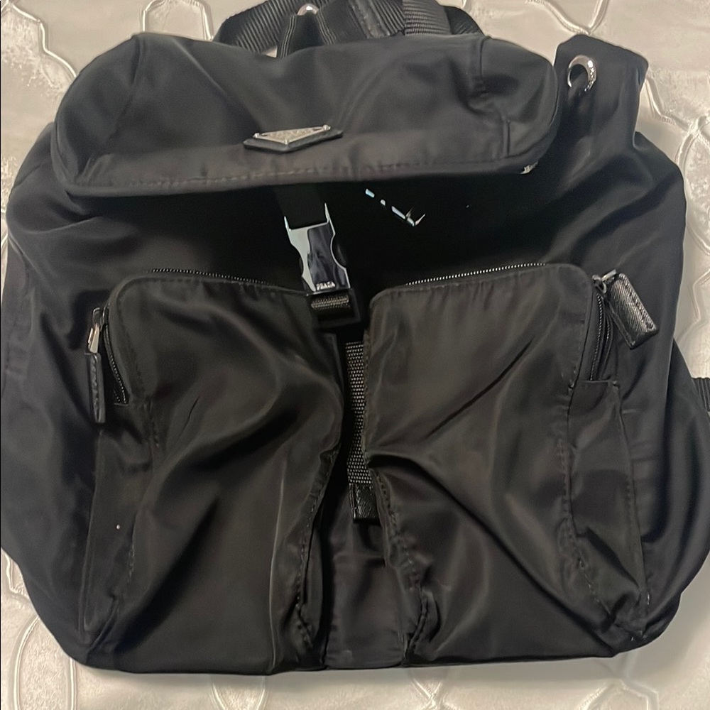 Black Backpack with Durable Design and Practical Storage